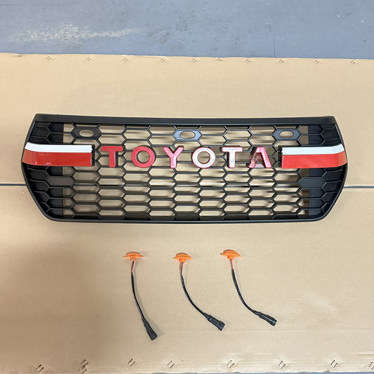 Front Bumper Grille With Led Light for Toyota Hilux Rocco 2018-2020