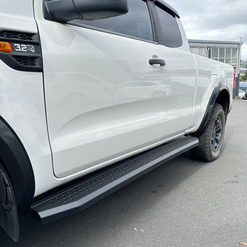 Side Step Running Board Black Steel Ford Ranger Px1/2/3 12-21 Super Cab
