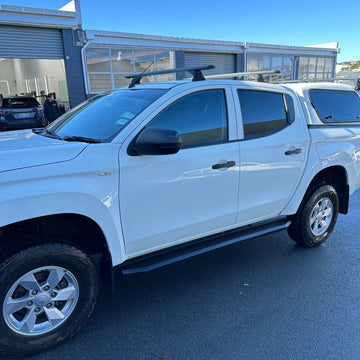 Side Step Running Board Black Steel Mitsubishi Triton 2015-2018 Double/Super Cab