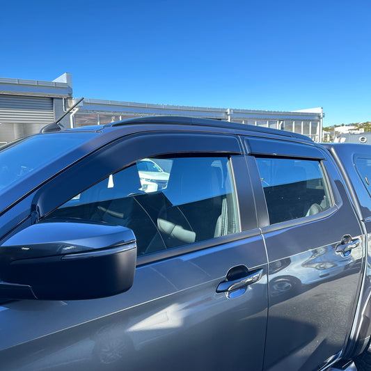 DOOR VISORS/ WINDOW MONSOONS Weather Shields Isuzu D-max 2021-2023