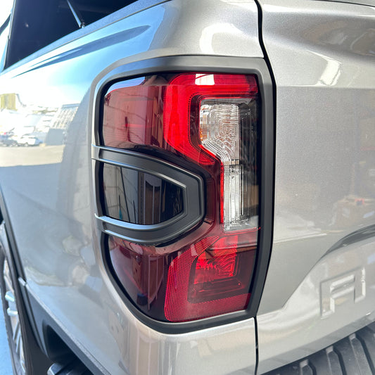 Headlight Covers and Taillight Covers Ford Ranger 2022+ New Ranger Matte black