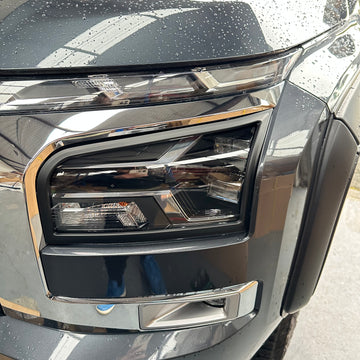 Headlight Covers and Taillight Covers Mitsubishi Triton 2024+ Matte Black