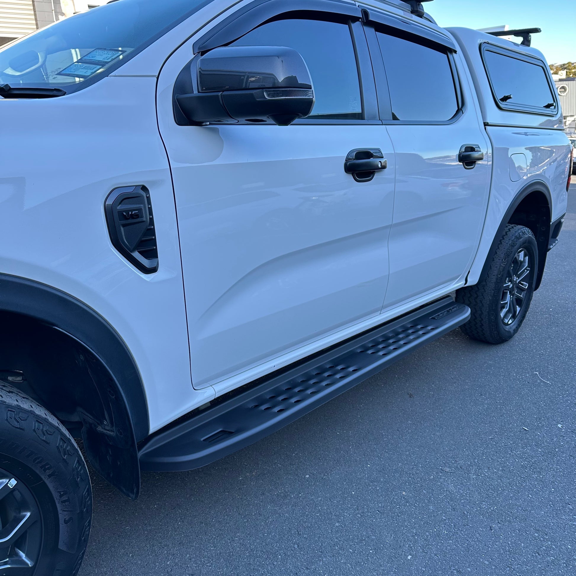 Side Step Raptor Style Heavy Duty Steel for Ranger 2022+ Double Cab