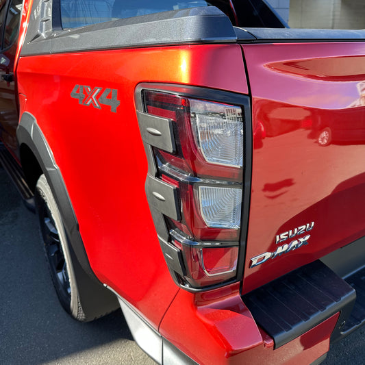 Headlight Covers and Taillight Covers Isuzu D-Max 2024+ Matte Black