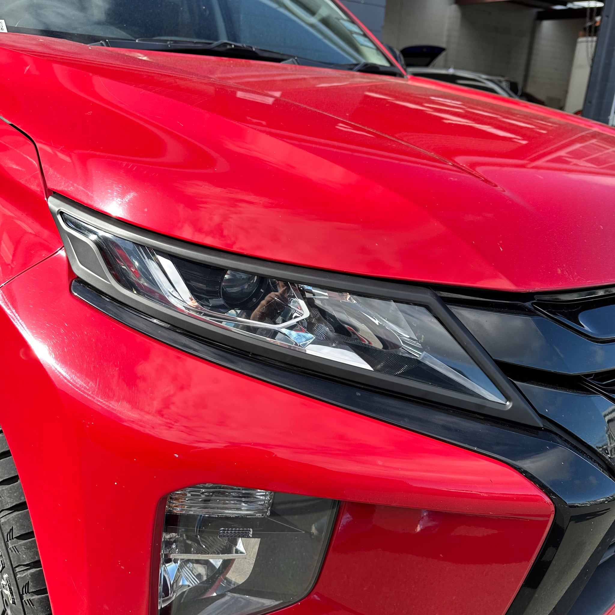 Headlight Covers Mitsubishi Triton 2019-2023 Matte black