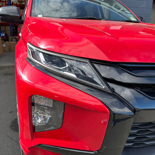 Headlight Covers Mitsubishi Triton 2019-2023 Matte black