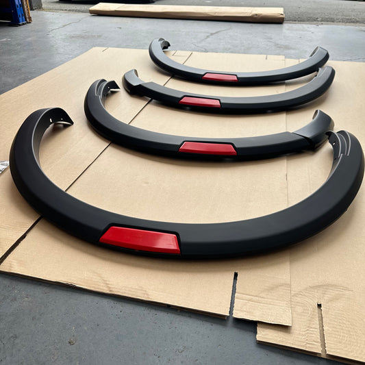 Fender Flare Nissan Navara 2021+ OEM Style Matte Black with Red Layer