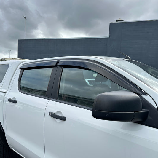 DOOR VISORS/ WINDOW MONSOONS Weather Shields Mazda BT-50 2012-2020