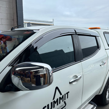 DOOR VISORS/ WINDOW MONSOONS Weather Shields Mitsubishi Triton 2015-2018/2019-2023