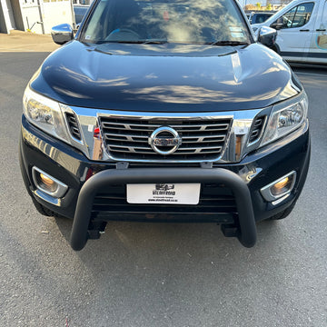 Nudge Bar (Compatible Front Sensors) Nissan Navara NP300 2015-2020 Matte Black W2