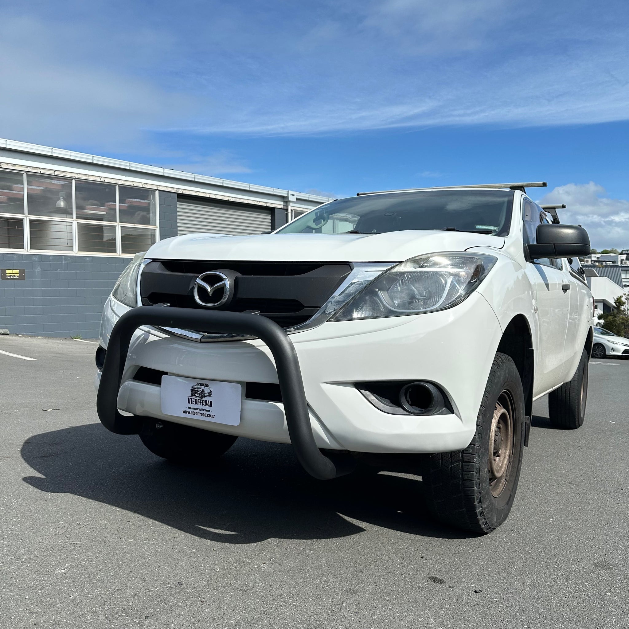 Stainless Steel Nudge Bar Mazda BT-50 2012-2020 (Compatible Front Sensors) Matte Black W2