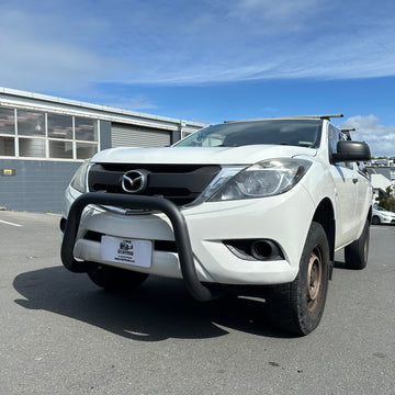 Stainless Steel Nudge Bar Mazda BT-50 2012-2020 (Compatible Front Sensors) Matte Black W2