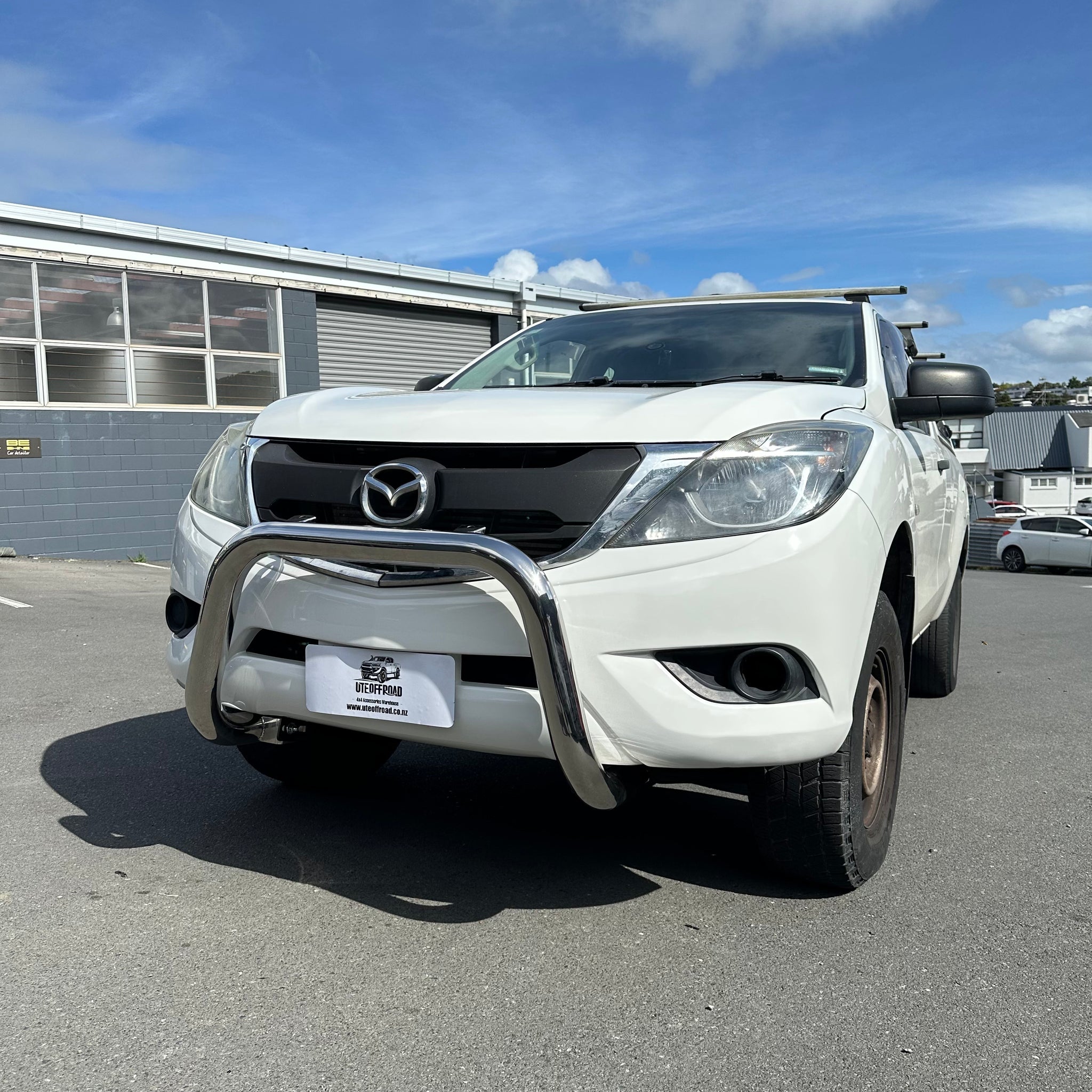 304 Stainless Steel Nudge Bar Mazda BT-50 2012-2020 (Compatible Front Sensors) Chrome W3