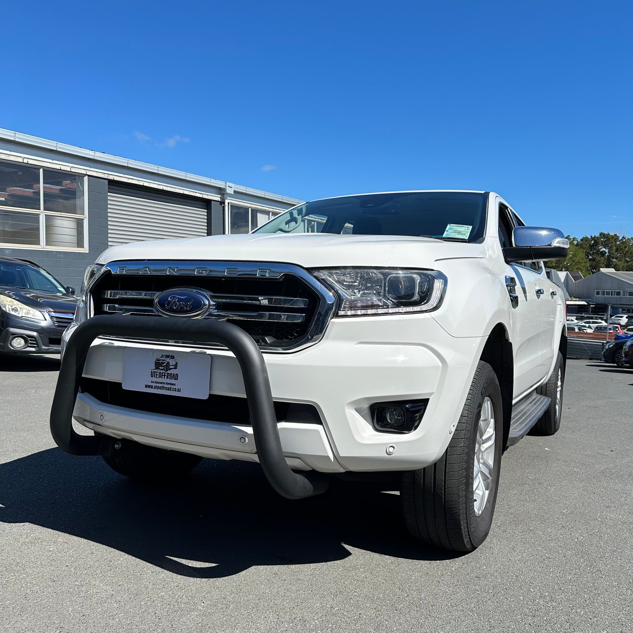 Stainless Steel Nudge Bar Ranger Px1/2/3 2012-2021 / Everest 2015-2021 (Compatible Front Sensors) Matte Black W2