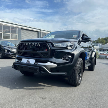 Nudge bar Lower style for Toyota Hilux 2021-2025 (Compatible Front Camera) Black