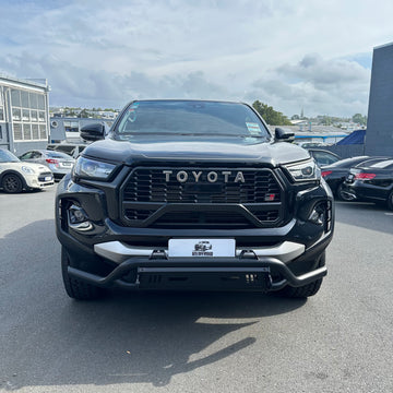 Nudge bar Lower style for Toyota Hilux 2021-2025 (Compatible Front Camera) Black