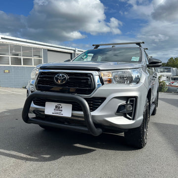 Stainless Steel Nudge Bar Toyota Hilux 2018-2020 Medium Size Matte Black