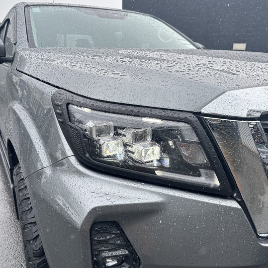 Headlight Covers and Taillight Covers Nissan Navara 2021+ ST/ST-X/Pro 4x4 Matte black