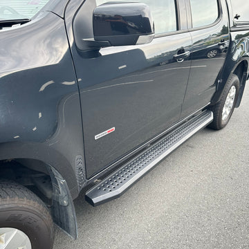 Side Step Running Board Black Steel Isuzu D-Max 2012-2020 Double/Super Cab