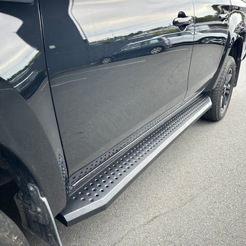 Side Step Running Board Black Steel Mitsubishi Triton 2024+ Double/Super Cab