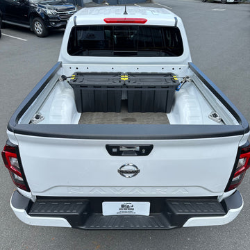 Bedside Rail Covers-3 Piece Set Nissan Navara 2021+ Double Cab Textured Black