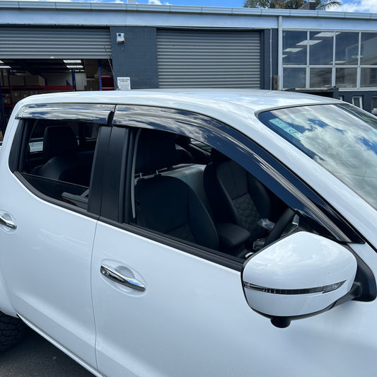 DOOR VISORS/ WINDOW MONSOONS Weather Shields Nissan Navara NP300 2015-2020/2021-2025