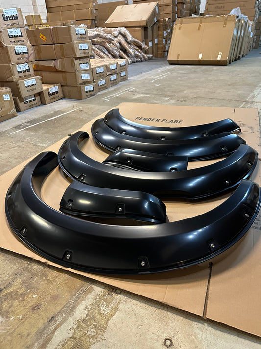 Fender Flare Ford Ranger 2022+ New Ranger XLT/Sport  Model bolt Style Matte Black Double Cab