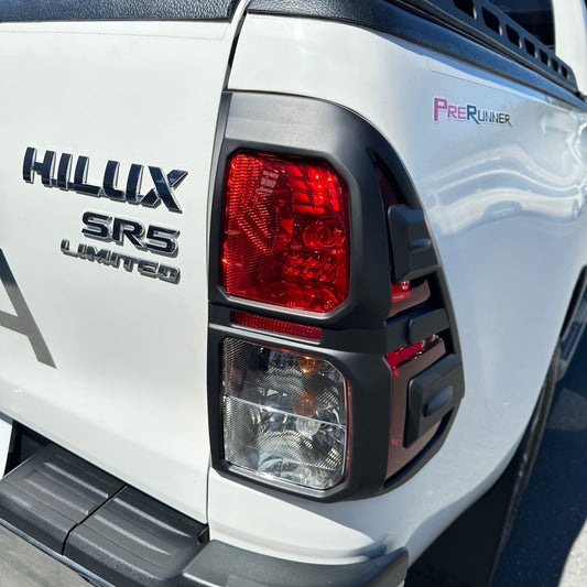 Taillight Covers Toyota Hilux 2015-2020 SR/SR5/SR5 Cruiser Matte Black