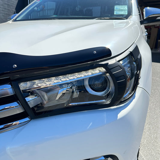 Headlight Covers Toyota Hilux 2015-2020 Matte Black