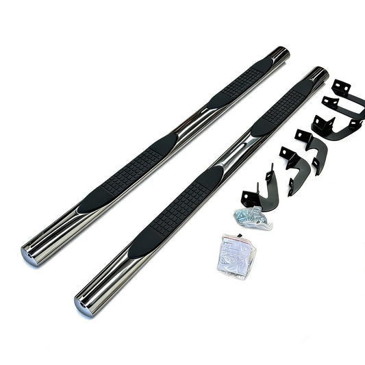 Running Board 4 inch Oval Tube Stainless Steel Hilux Revo 2015-Current Double Cab