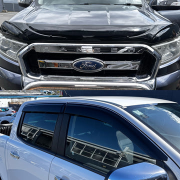 Monsoon and Bonnet Guard Aftermarket Style Ford Ranger PX2 PX3 2016-2021
