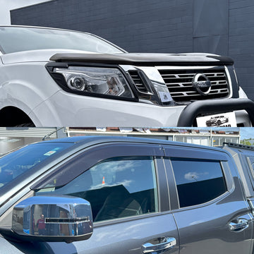 Monsoon and Bonnet Guard Nissan Navara NP300 2015-2020 OEM style