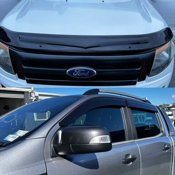 Monsoon and Bonnet Guard Aftermarket Style Ford Ranger PX1 2012-2015