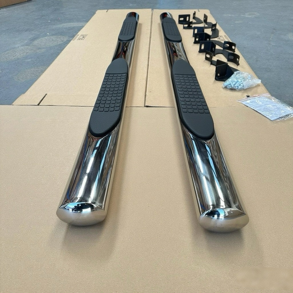 Running Board 4 inch Oval Tube Stainless Steel BT50 12-20 Double Cab