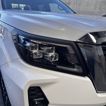 Headlight Covers Nissan Navara 2021-2025 ST/ST-X Matte black