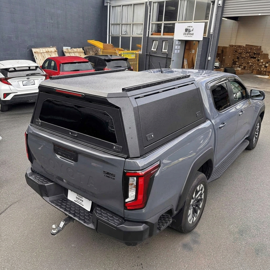 Premium Aluminium Canopy with Rear View Glass for Toyota Hilux 2026+ Cruiser Double Cab