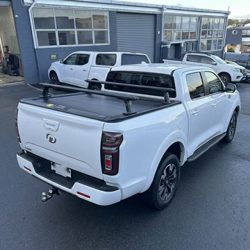 Low Heavy Duty Load Bars and Ruggedized Manual Roller Shutter for GWM Cannon 2019-2026 Double Cab